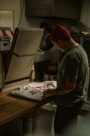 Heat press sublimation printing onto sportswear fabric